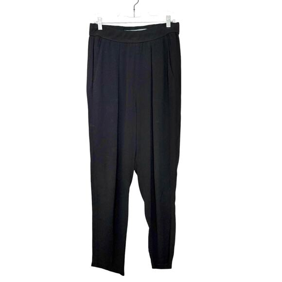 Raquel Allegra Liquid Black Rayon Pant in Black Size 2 - Picture 1 of 4